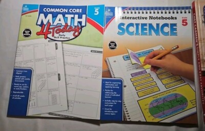Carson Dellosa Education Grade 5 Common Core Math & Interactive Notebooks...