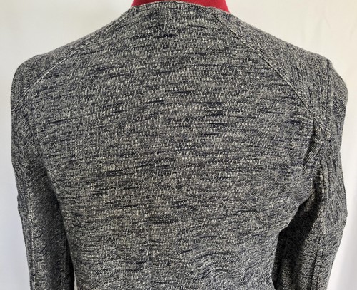 Gap Moto Jacket Womens XS Soft Blue Gray French Terry Asymmetric Zip Cropped-272 - Picture 8 of 13