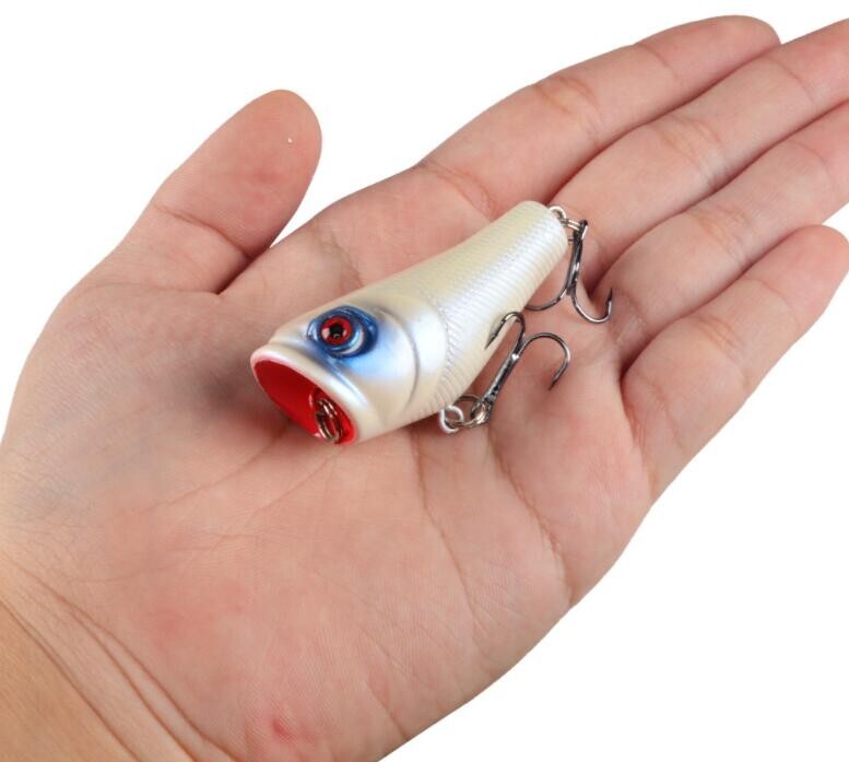 5PCS Topwater Poppers Fishing Lures Floating Bait Artificial Trolling Swimbaits - Image 3