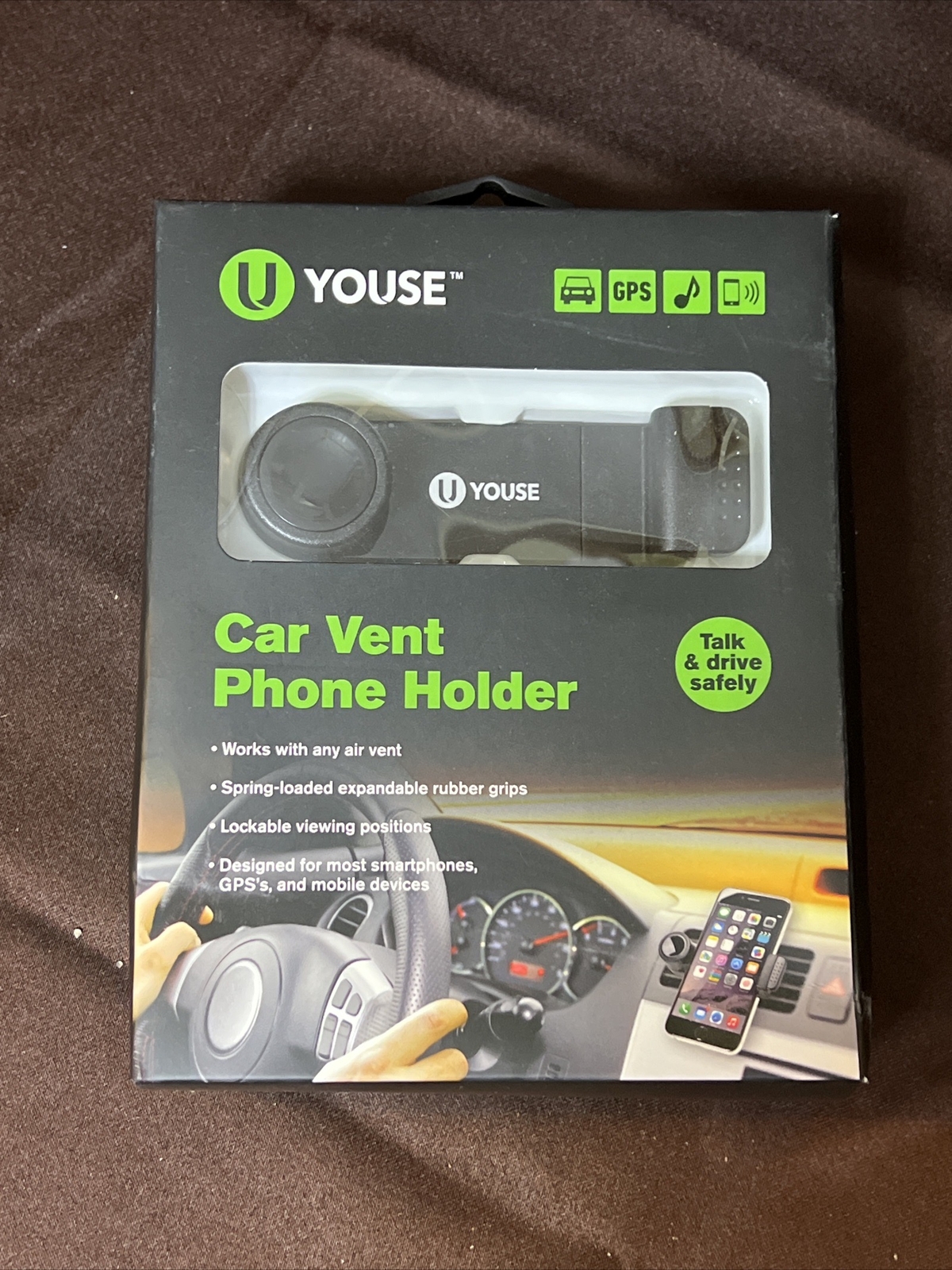 Youse Universal Car Vent Phone Holder for Smartphones GPS and Mobile