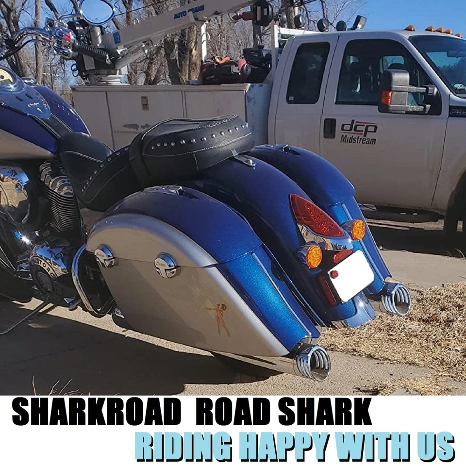 SHARKROAD 4" Exhaust for Challenger, Also for Indian Chieftain, 2014-Up - Изображение 2 из 4