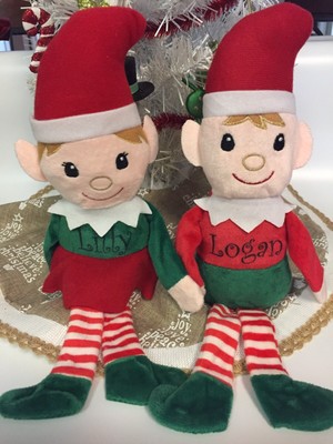christmas elf stuffed toy