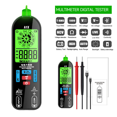 A1X Mini Multimeter LCD Digital DC/AC Voltage Resistance Tester Voltage Detector
