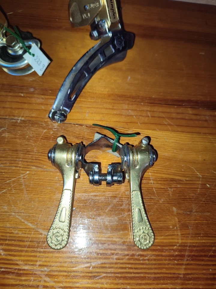 Ensemble dérailleurs et manettes simplex SLJ super Prestige LJ GOLD PX10 PY10 - Photo 2/4