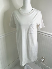 Everlane The Weekend T-Shirt Dress White Organic Cotton Casual Women Size XXS