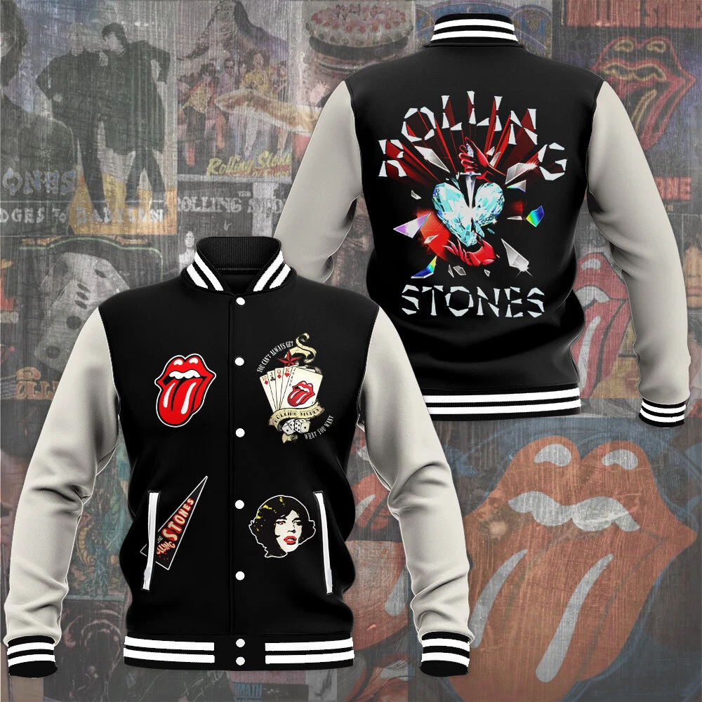 The Rolling Stones Music Baseball Jacket For Fan