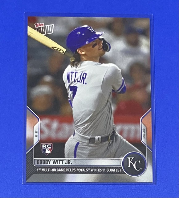 2022 MLB Topps Now Bobby Witt Jr. ROOKIE CARD SP Kansas City Royals #386 RC 🔥