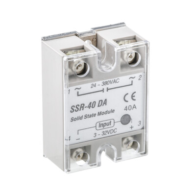 24V-380V SSR-40DA 40A 250V DC-AC Solid State Relay Module For Arduino ...