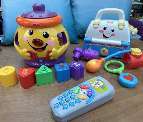 Fisher Price Laugh And Learn: Med Kit / Cookie Jar / TV Remote Control Toy