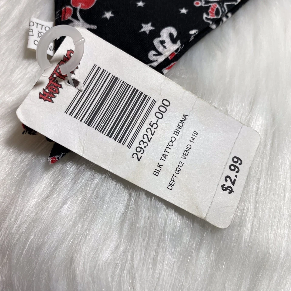 Hot Topic Tattooed Tattoo Scarf Bandana Rockabilly Psychobilly Sailor Foto 3 de 4
