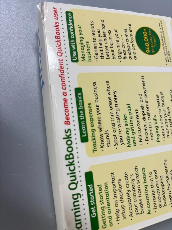 Intuit QuickBooks Learning CD Pro & Premier Training Step By Step Guide - Image 3 of 4