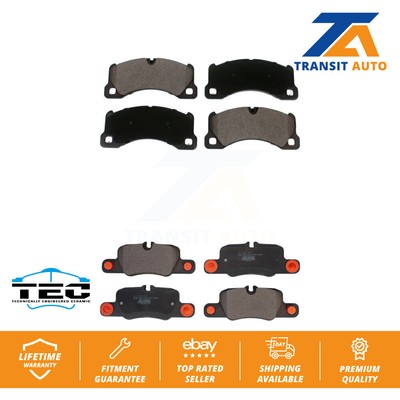 Front Rear Ceramic Brake Pads Kit For 2010-2016 Porsche Panamera KTC-100656