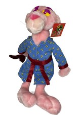 Vtg 90s Pink Panther Pajamas Plush Doll 18 Inches Polyester Kellytoy 1999 Nwt