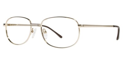 MODERN OPTICAL COMET MEN'S METAL EYEGLASSES 54-16-145 GOLD WITH SOFT CASE