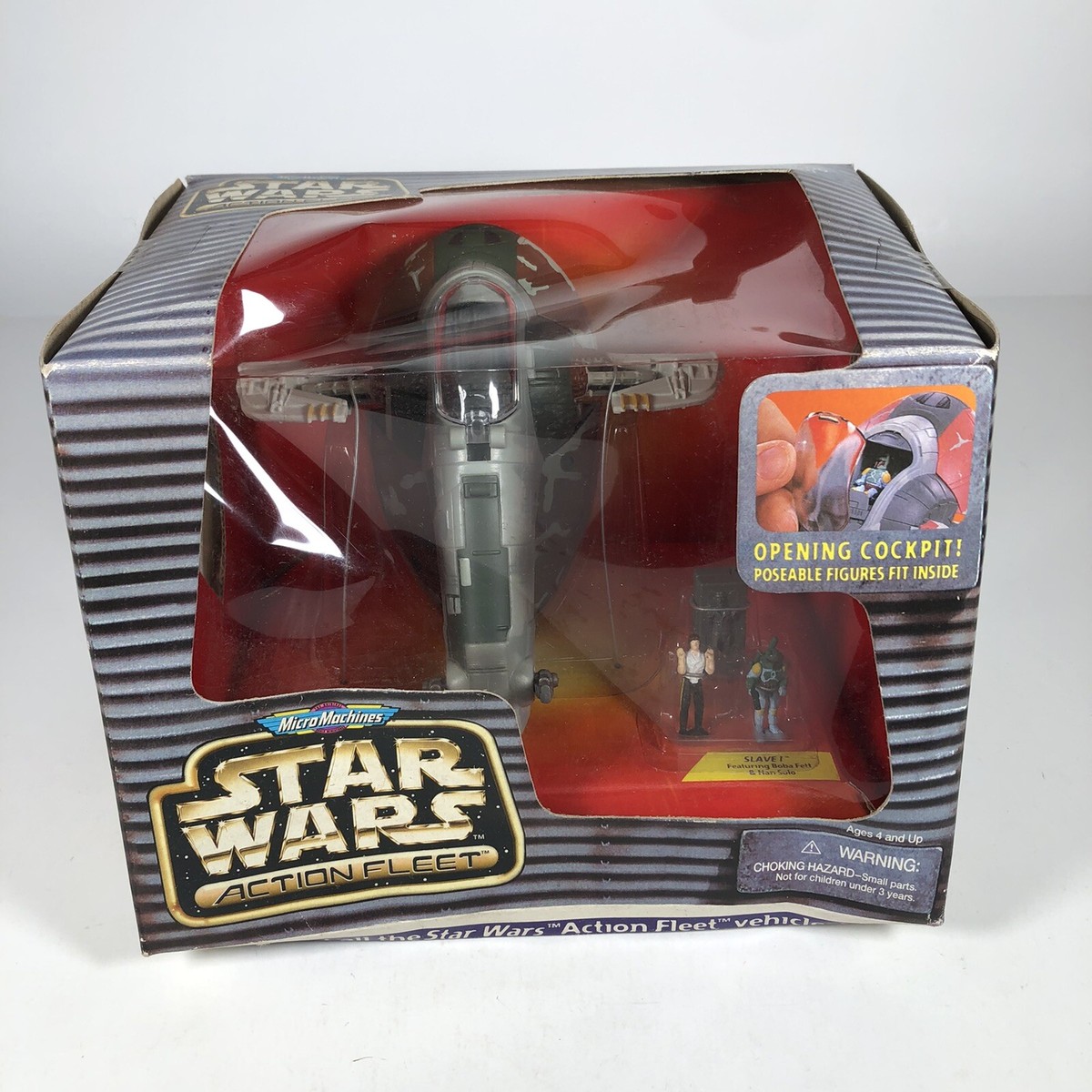 Micro Machines Star Wars Action Fleet Slave I Boba Fett and Han