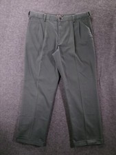 Vintage Dockers Pants Men 36X30 Green Pleated Cuffed Y2K Preppy Urban Golf D3