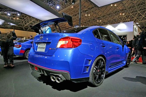 Glossy Black S208 Look Trunk Spoiler Wing For Subaru WRX STI Sedan 2015-2021 - Picture 7 of 7