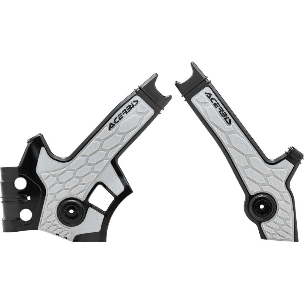 Acerbis X-Grip Frame Guards - for Suzuki - Black/Silver 