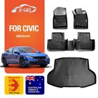 <!--F#f_0-->Boot Liner Cargo Floor Mats for Honda Civic Sedan 10th 2016-2021 Carpet Cover<!--F/-->