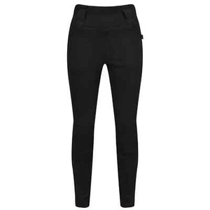 MotoGirl Ribbed Knee Leggings Motorcycle Womens Black