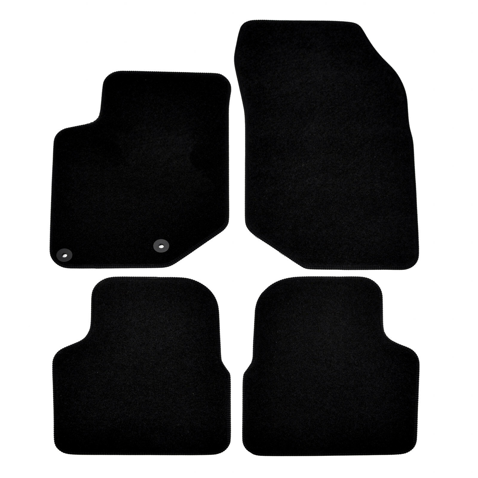 Tapis de sol en velours noir pour DS3 Crossback dès 2020 sur mesure 4 pièces