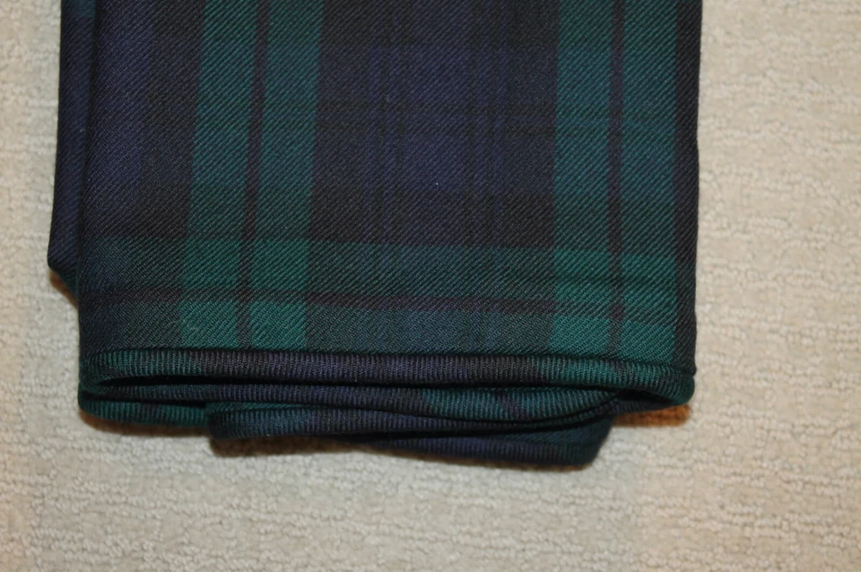Ralph Lauren Home 100% Wool Blackwatch Plaid Custom Queen Duvet &  Euro Sham Set - Image 2 of 4