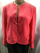 Coral Handmade Blazer 6 Buttons See Measurements in Photos 211205BGM/BB1