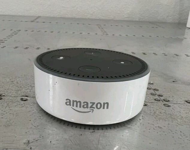 Echo Dot Smart Speaker with Alexa in White - Amazon-image