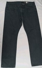 Industrie Clothing F23 Slim Fit Size 38x31 Mens Black Jeans Established 1999