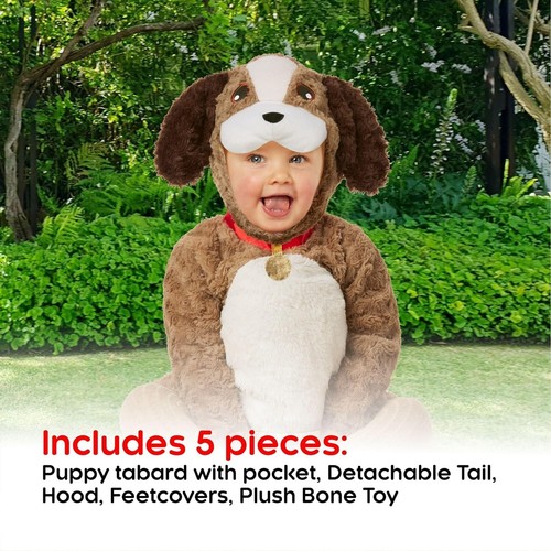 Toddler Cute Puppy Costume Kids Boys Girls Baby Dog Animal Suit, Size 3-4 Years - Picture 2 of 6