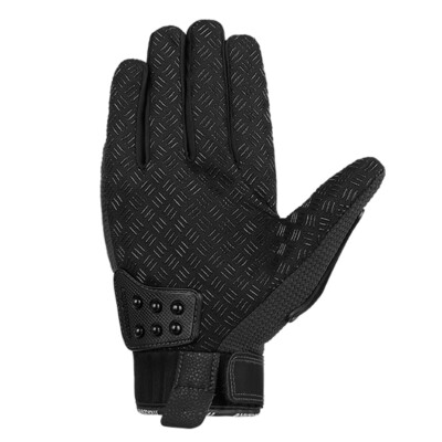 Stainless Steel Gauntlet Leather Gloves