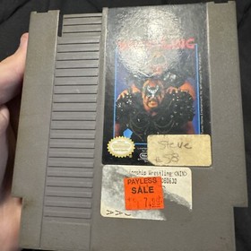 Vintage Nintendo NES WCW Wrestling World Championship Cartridge Tested Working