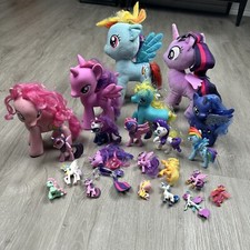 Hasbro My Little Pony Various Sz 2-11  Plush, Brushable  More Figures Lot of 22