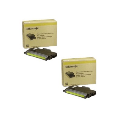 2x Original Tektronix Toner 016165900 gelb für Xerox Phaser 760