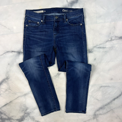 GAP Girlfriend Jeans Size 26 R Imperial Indigo Wash 227249 Tapered