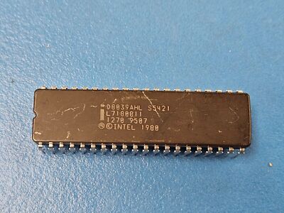 1PC) D8039AHL Intel Microcontroller, 8-Bit, 8048 CPU, 3.67MHz