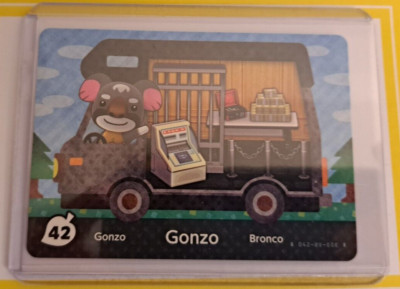 アニマルクロッシング トレーディングカードセット Gonzo - 42 - RV Welcome Series - Authentic Animal Crossing Amiibo