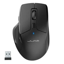 JLab JBuds Wireless Mouse Bluetooth USB Ergonomic Custom Profiles Quiet Clicks