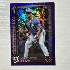 2025 Topps Update Purple Holofoil 198/250 Nathaniel Lowe US230 Nationals
