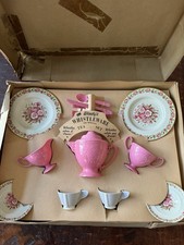 Vintage 1950’s Wendy's Whistle Ware Tea Set Plastic Made In The USA Childs Toy