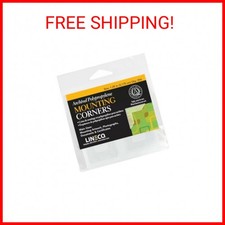 Lineco Archival Polypropylene Mounting Corners, Self Adhesive Clear Photo Corner