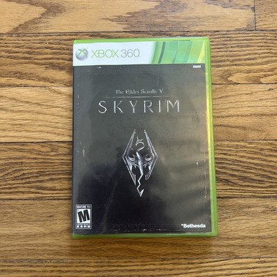 The Elder Scrolls V Skyrim - XBox 360 - With First Print Canvas Map Complete