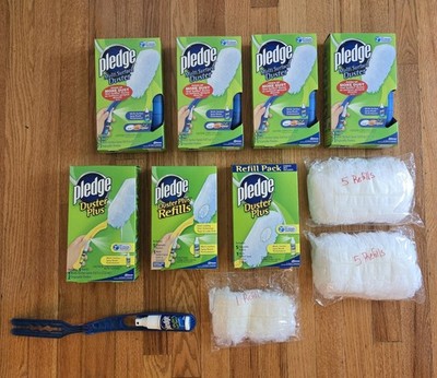 LOT 5 Boxes of Pledge Multi Surface Duster Plus 4 Packs of REFILLS + SPRAYS