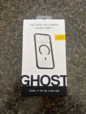 Ghost iPhone 17 Pro Max Clear Case Zero Yellowing Magnetic MagSafe Open Box