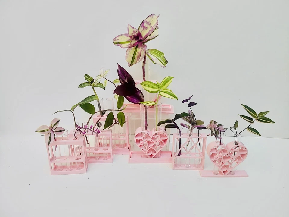 Pink Plant Propagation Stations + Tubes for Rooting Cuttings in different sizes - Image 2 of 4