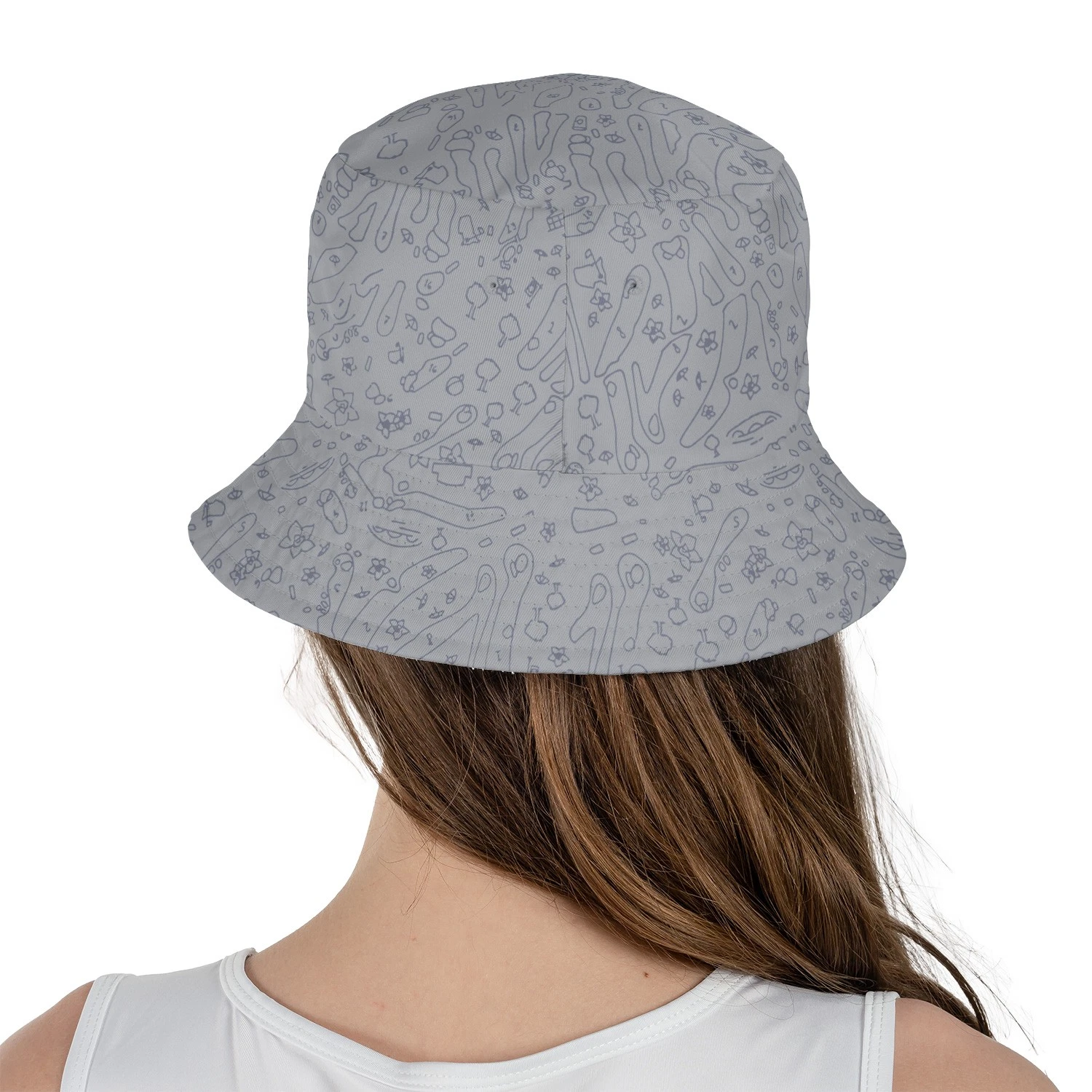 Custom Name Masters Course Design Performance Tech Reversible Bucket Hat