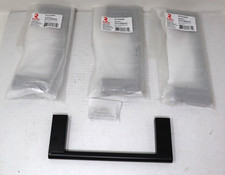 Lot of 4 Richelieu BP7199160900 Contemporary Metal Pull 160mm C2C Matte Black