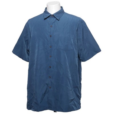 Croft&Barrow, Kurzarmhemd, Größe: XL, Blau, Polyester, Herren #HDe