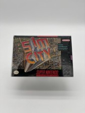 SNES Super Nintendo Sim City Game W/box!