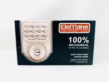 EleMake Deadbolt Lock High Security Mechanical Keyless  Model# AX-MKD001